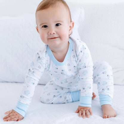 Little Golfer Long PJ's I Light Blue