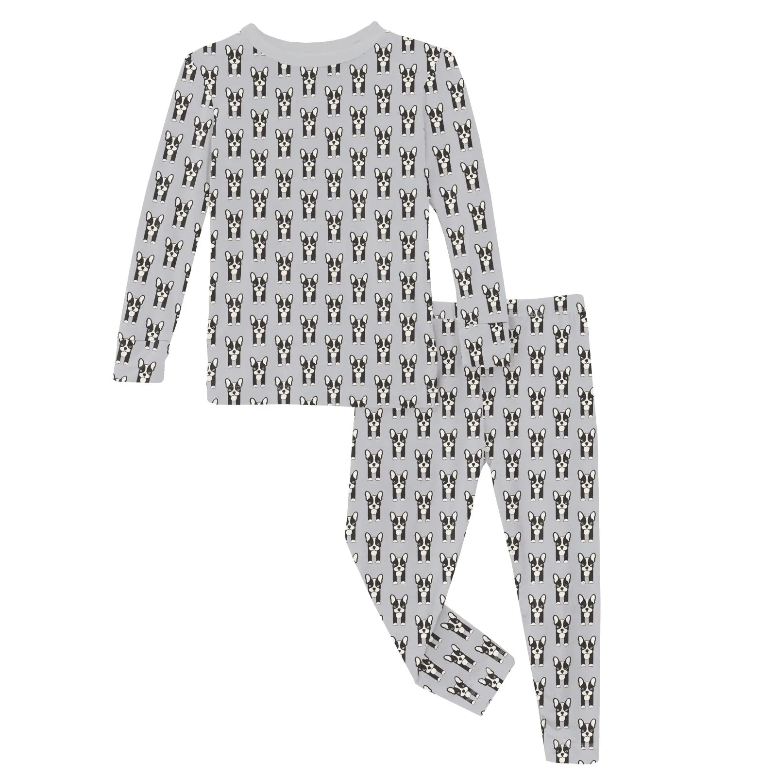 Print Long Sleeve Pajama Set | Dove Bulldogs
