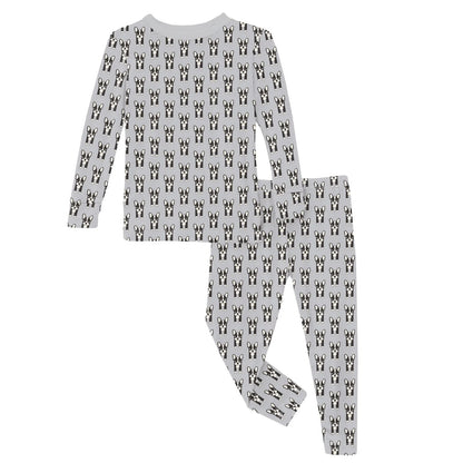 Print Long Sleeve Pajama Set | Dove Bulldogs
