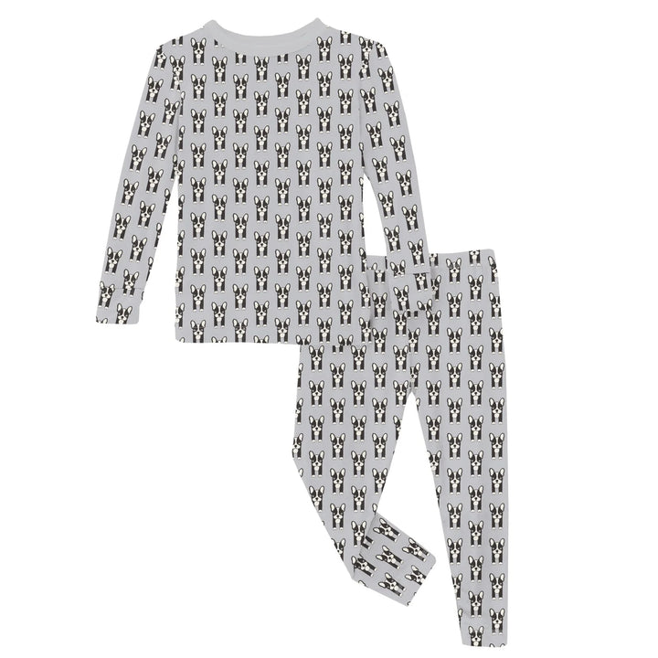 Print Long Sleeve Pajama Set | Dove Bulldogs