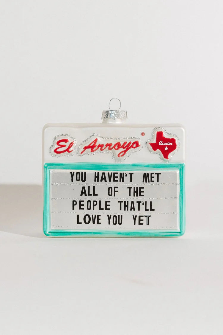 El Arroyo Ornament | Love You