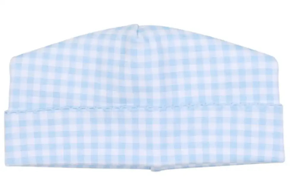 Mini Checks Hat | Light Blue