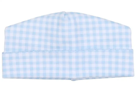Mini Checks Hat | Light Blue