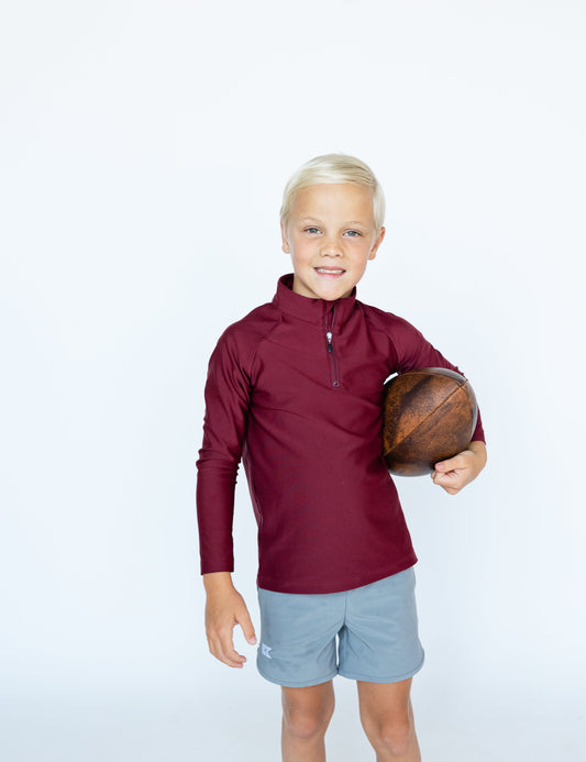 Maroon Half Zip