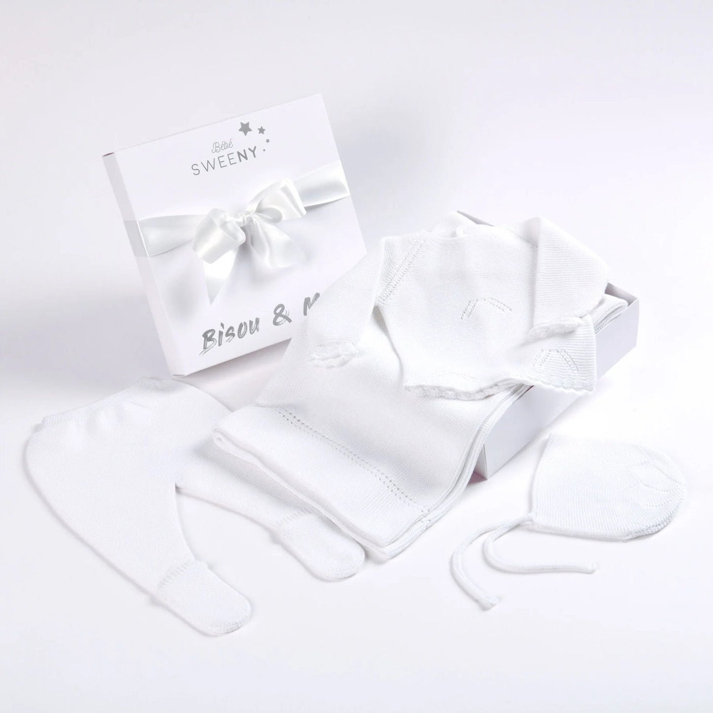 Meli Baby Layette Set | White