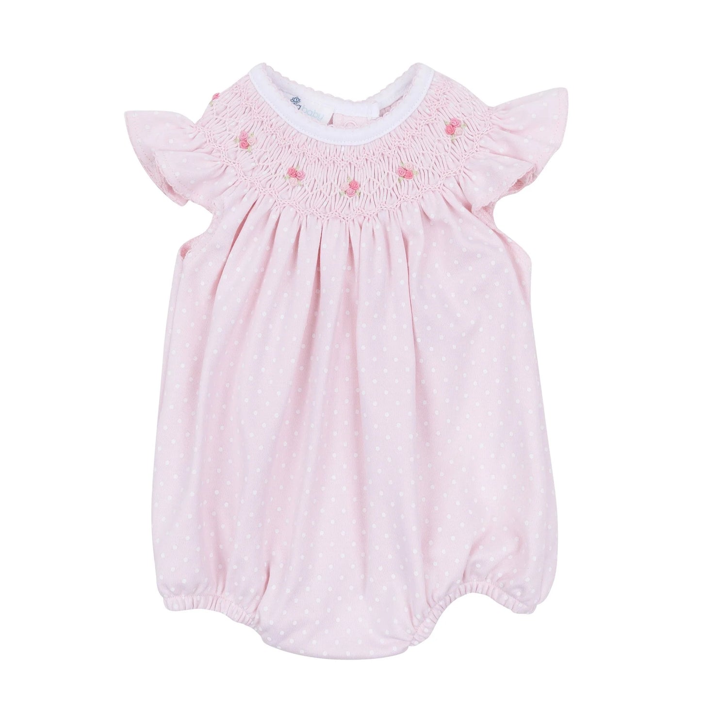 Mia and Luca's Bishop Short Sleeve Bubble | Pink