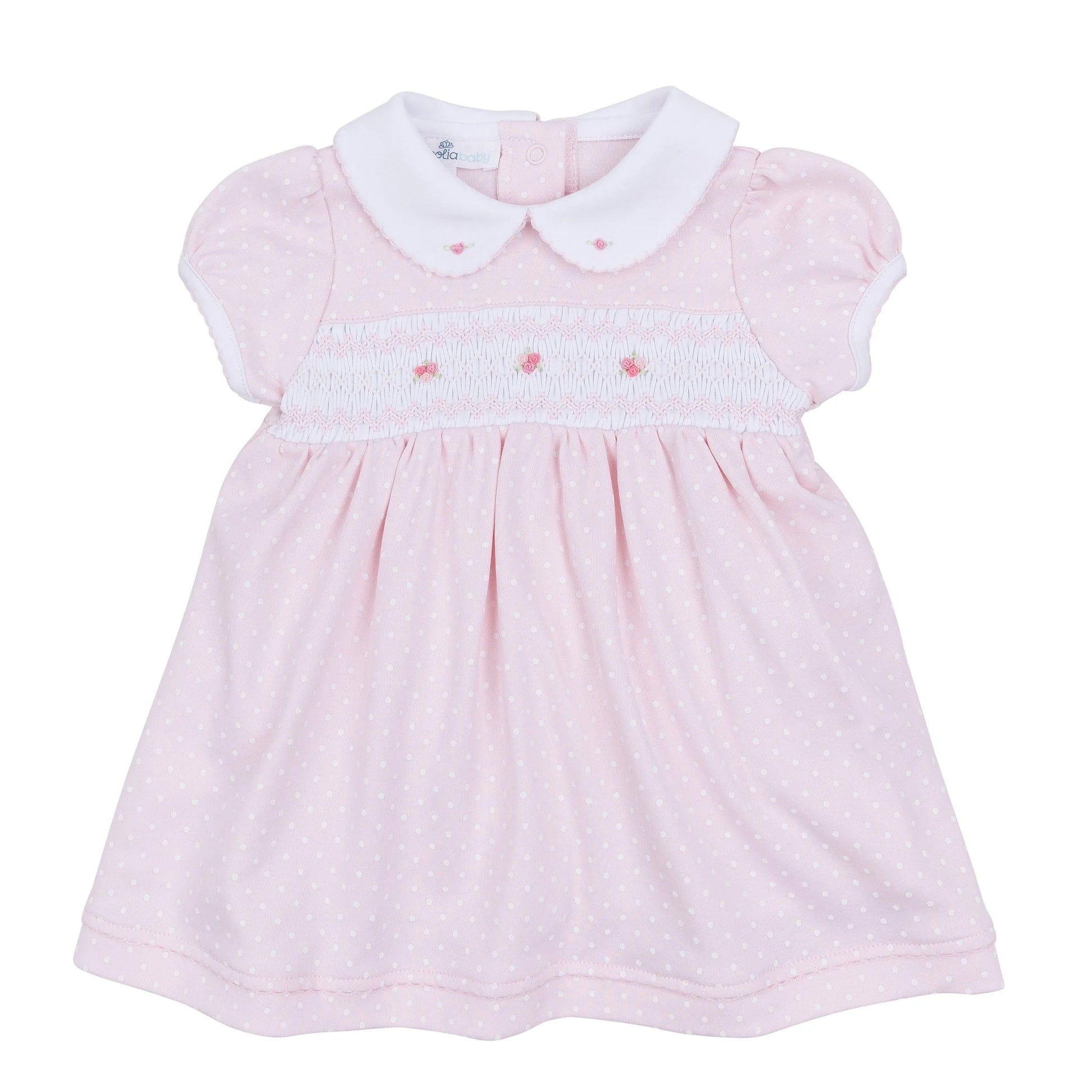 Mia and Luca's Smocked Classics Short Sleeve Dress | Pink