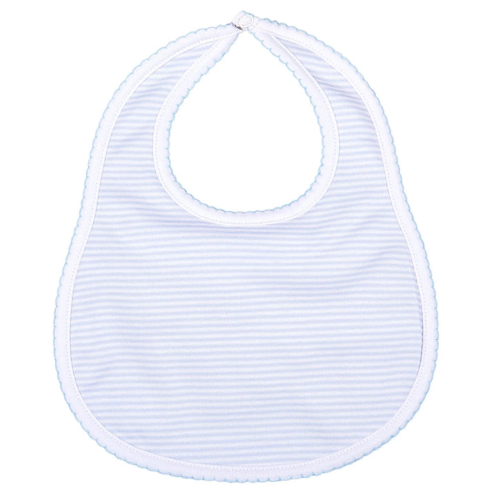 Mini Stripes Bib | Light Blue
