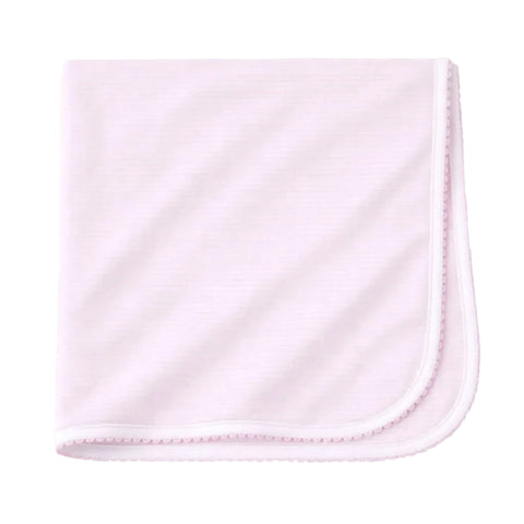 Mini Stripes Receiving Blanket | Pink