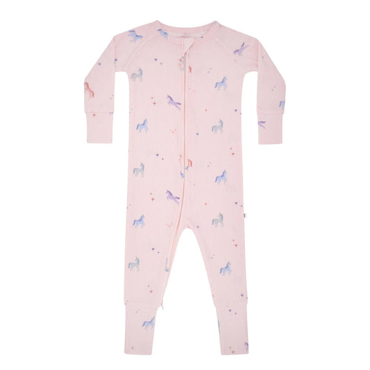 Zip Romper | Unicorns