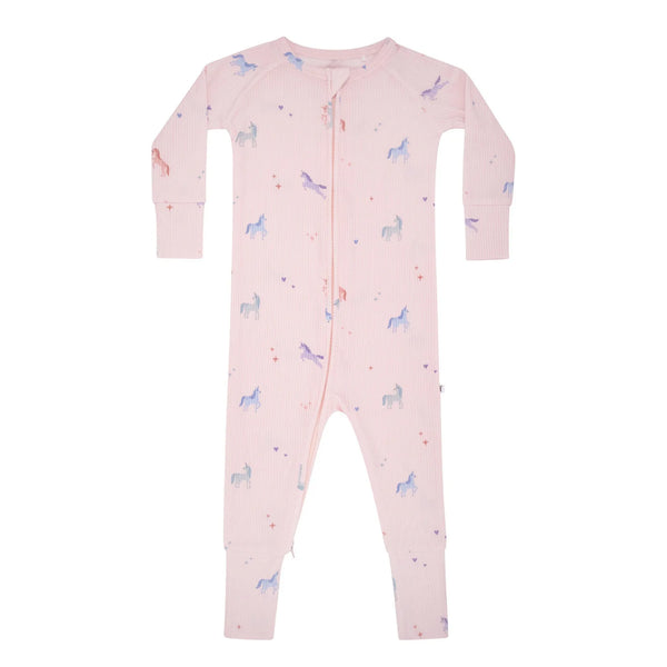 Zip Romper | Unicorns