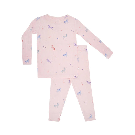 Two-Piece Long Sleeve Pajamas | Unicorns