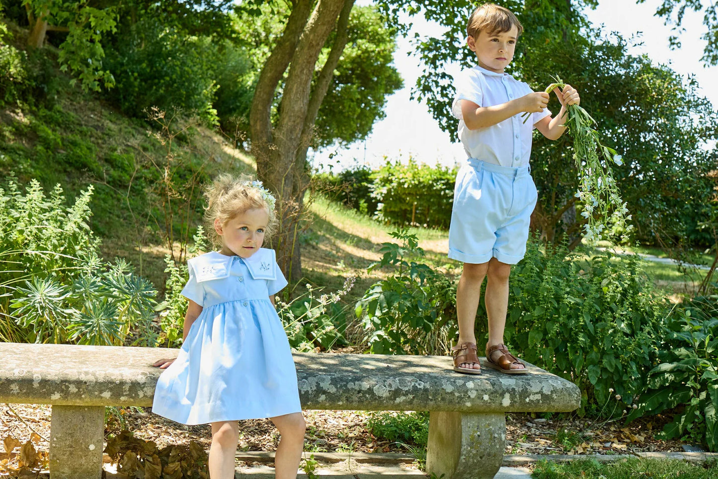 Noa Shirt I Blue Celeste Piqué