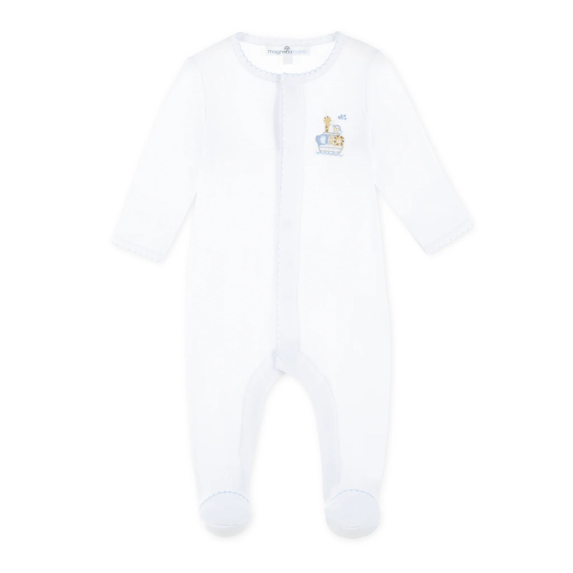 Noah's Ark Footie | Light Blue