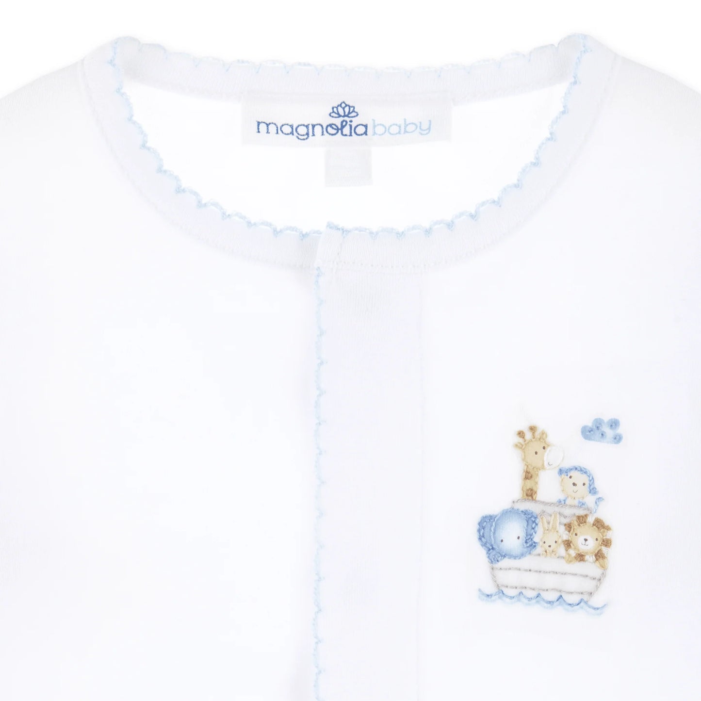 Noah's Ark Footie | Light Blue
