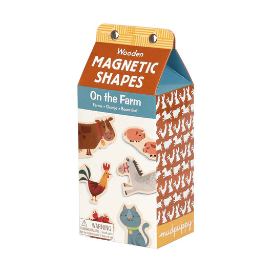 On The Farm Wooden Magnetic Shapes