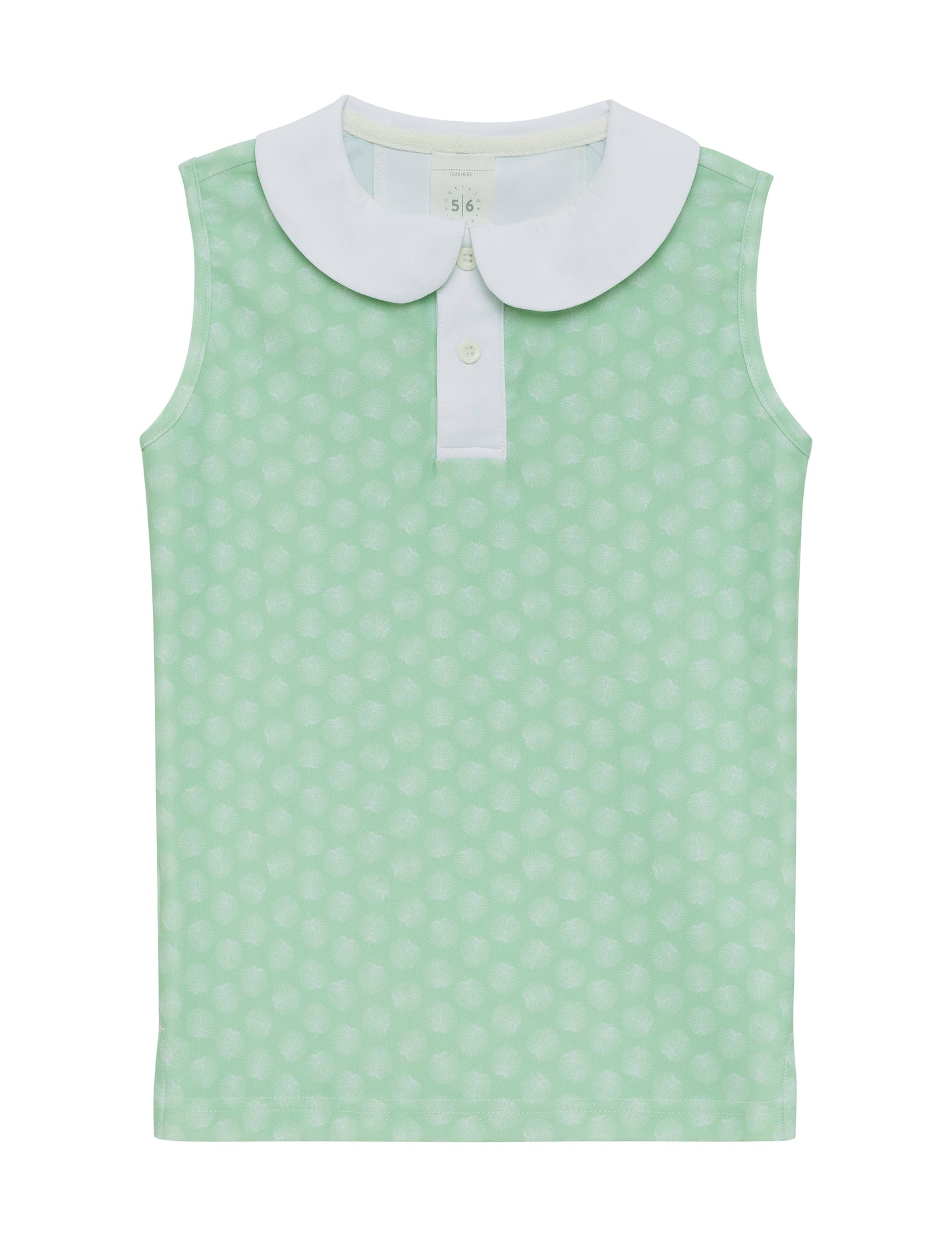 palm/green girly girl tank