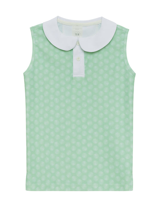 palm/green girly girl tank