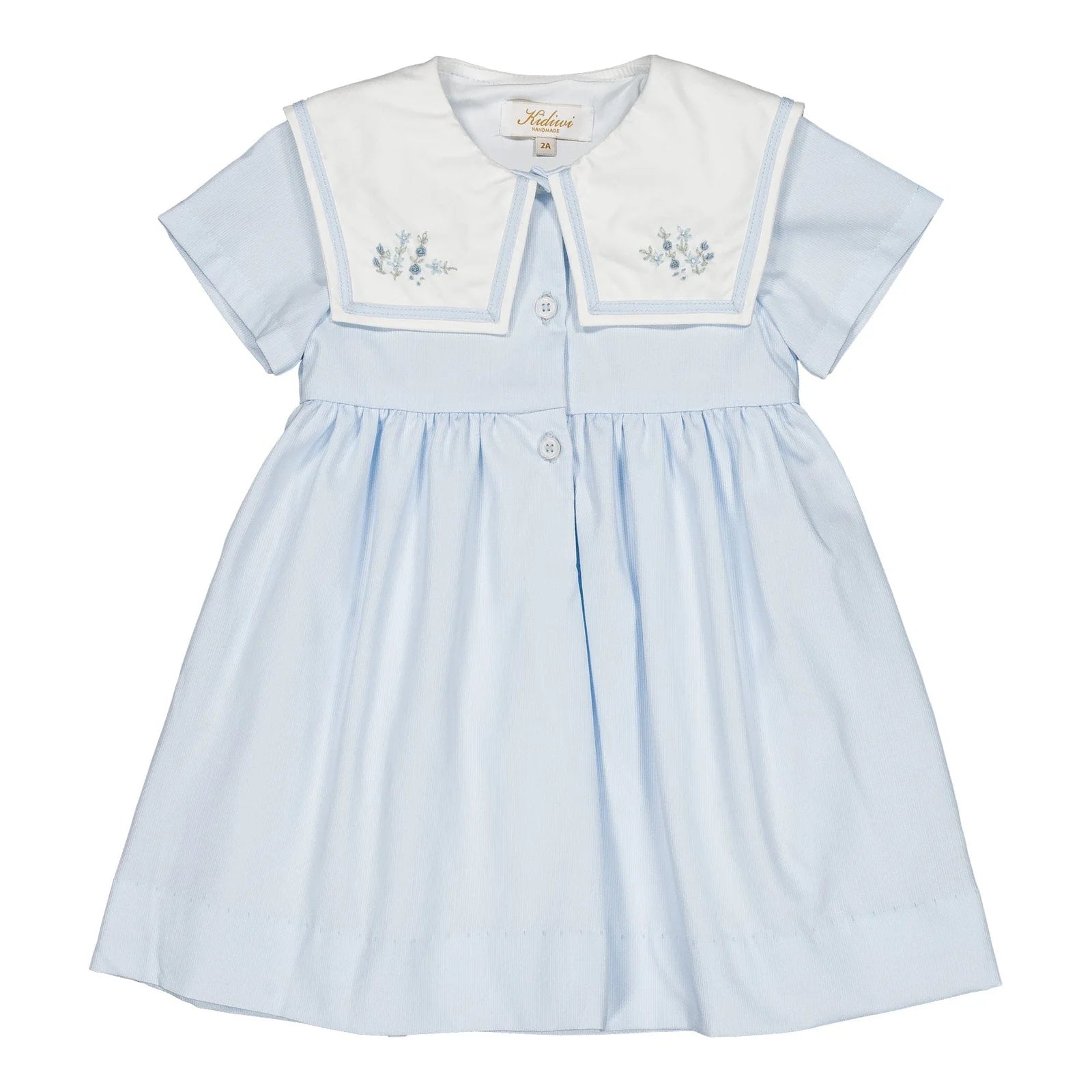 Paola Dress I Blue Celeste Piqué