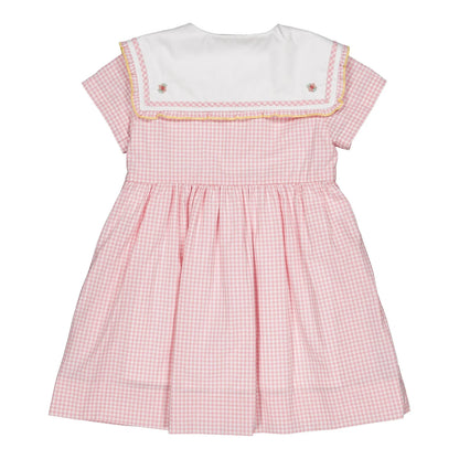 Paolina Dress I Candy Pink Small Gingham