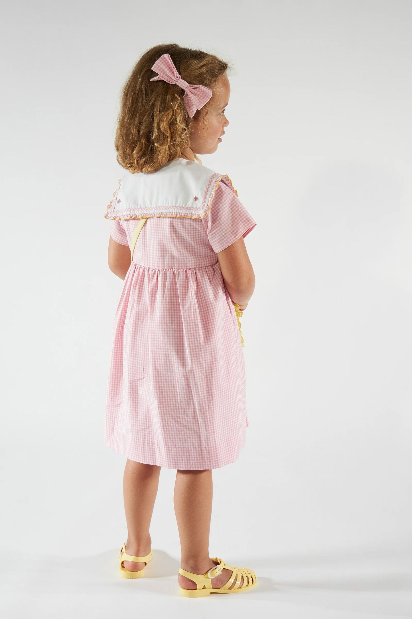 Paolina Dress I Candy Pink Small Gingham