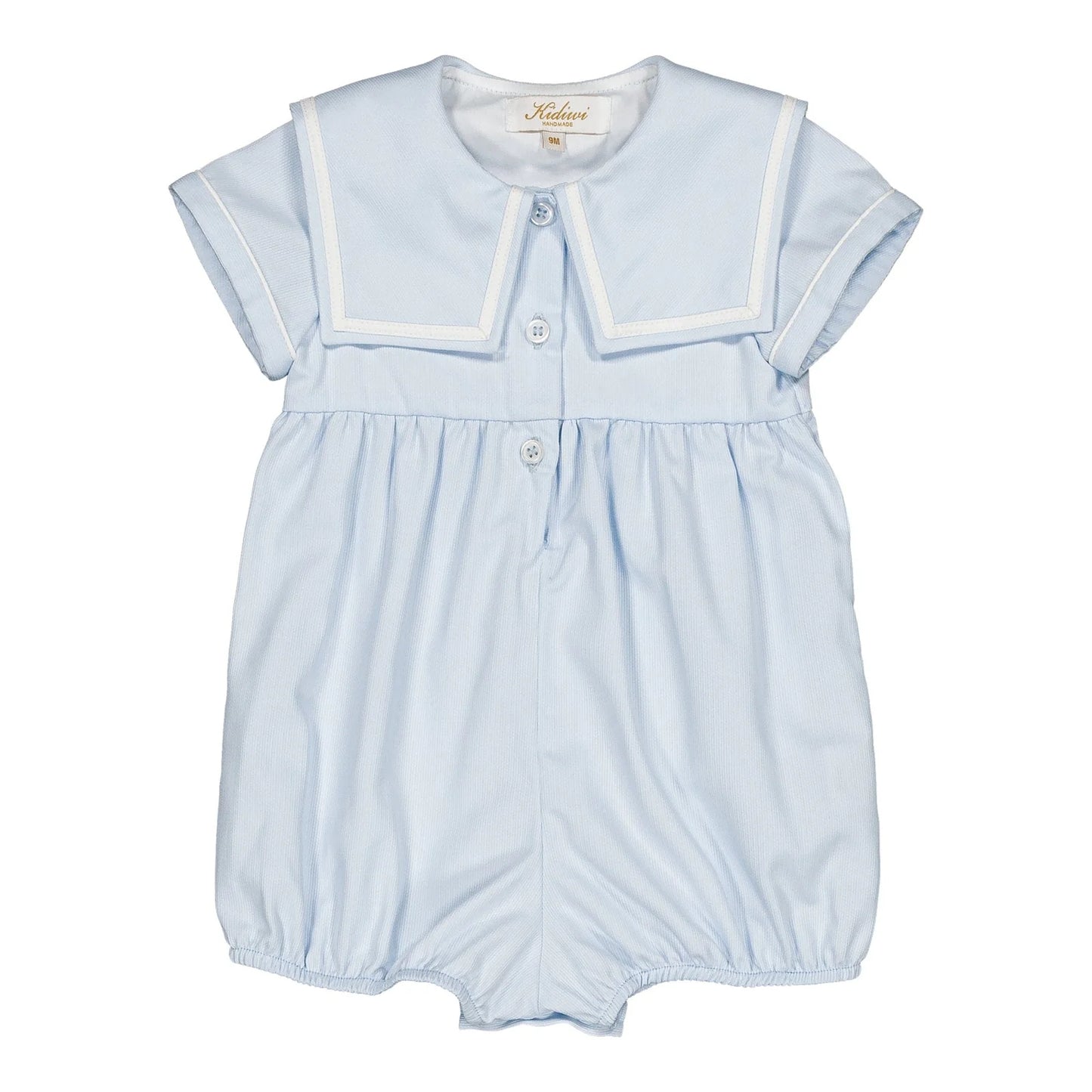 Paulin Romper I Blue Celeste Piqué
