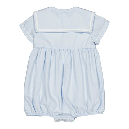 Paulin Romper I Blue Celeste Piqué