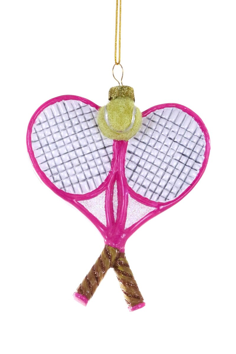 Pink Tennis Rackets Ornament