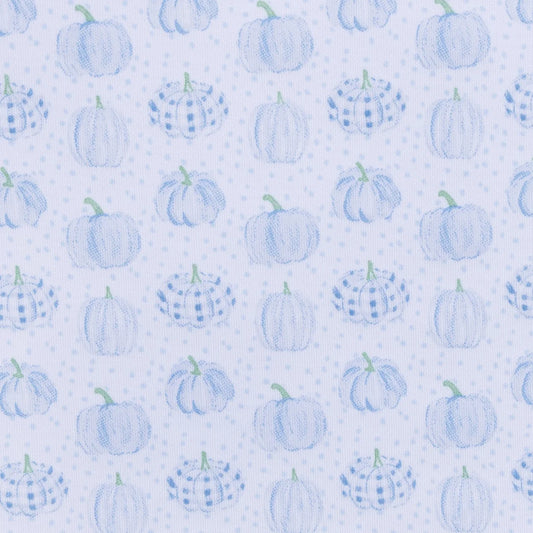 Precious Pumpkins Long Sleeve Pajamas  | Light Blue