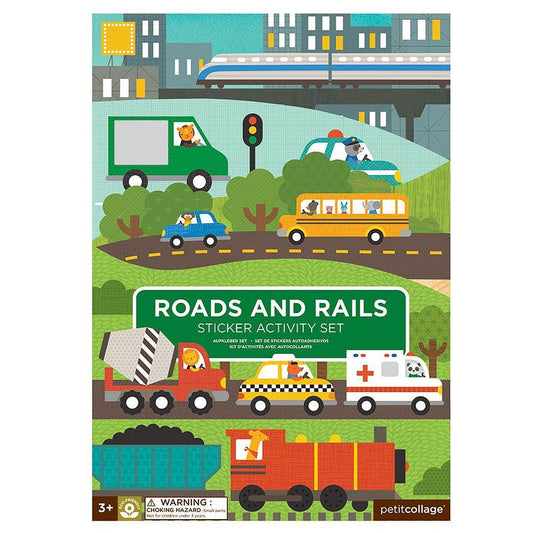 Sticker Activity Set | Roads + Rails