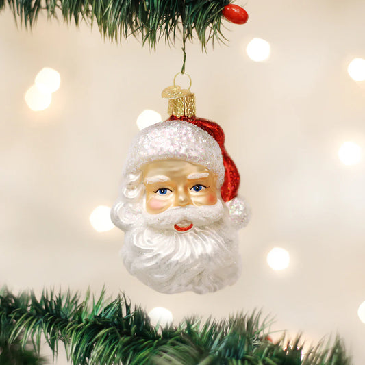 Mid-Century Santa Head Ornament