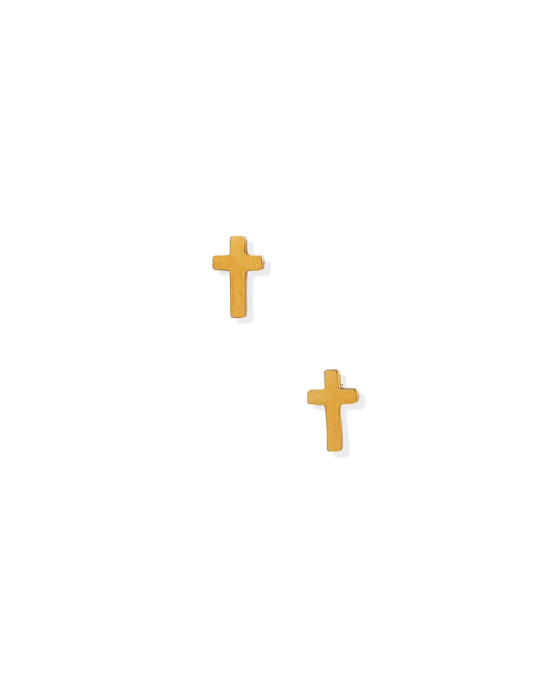 Screwback Stud | Catherine | Gold Cross