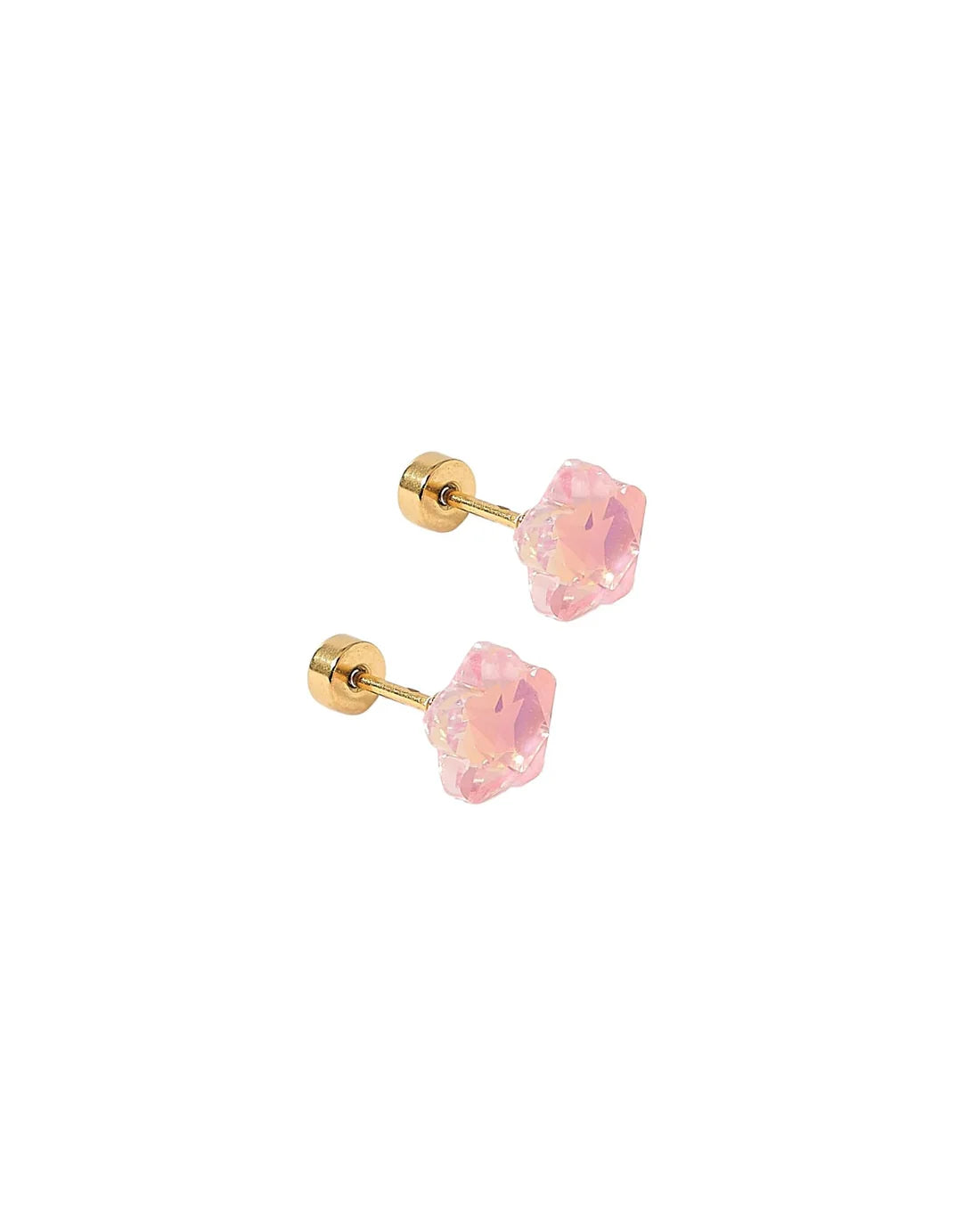 Screwback Stud | Candy Star | Bubblegum Pink Flower