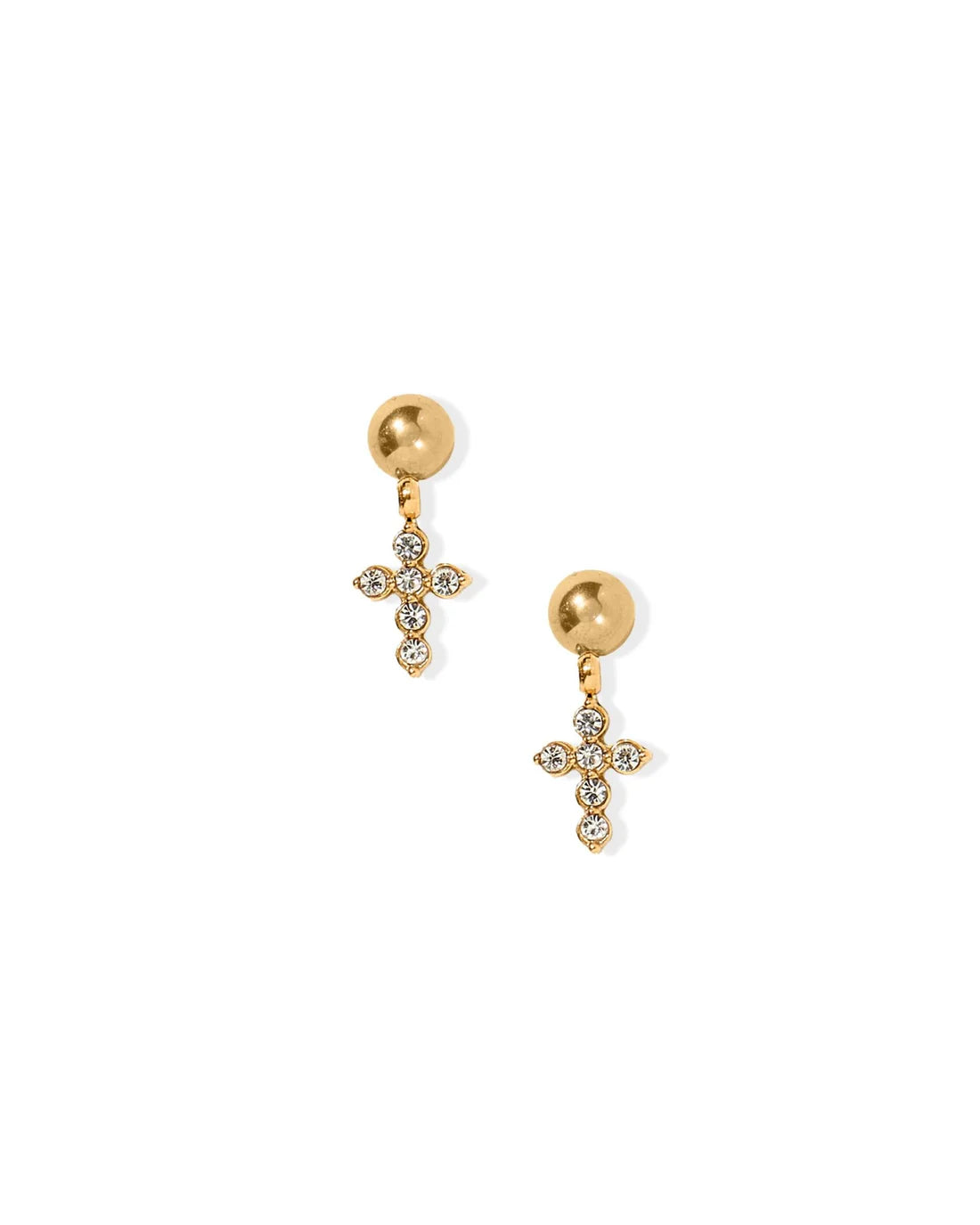 Screwback Stud | Millie | Crystal Dangle Cross