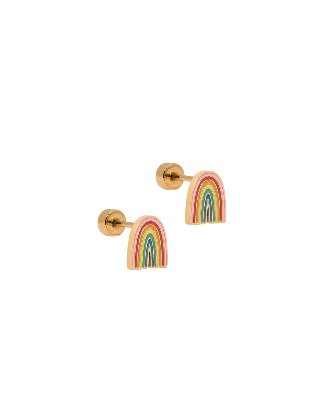 Screwback Stud | Noah | Rainbow