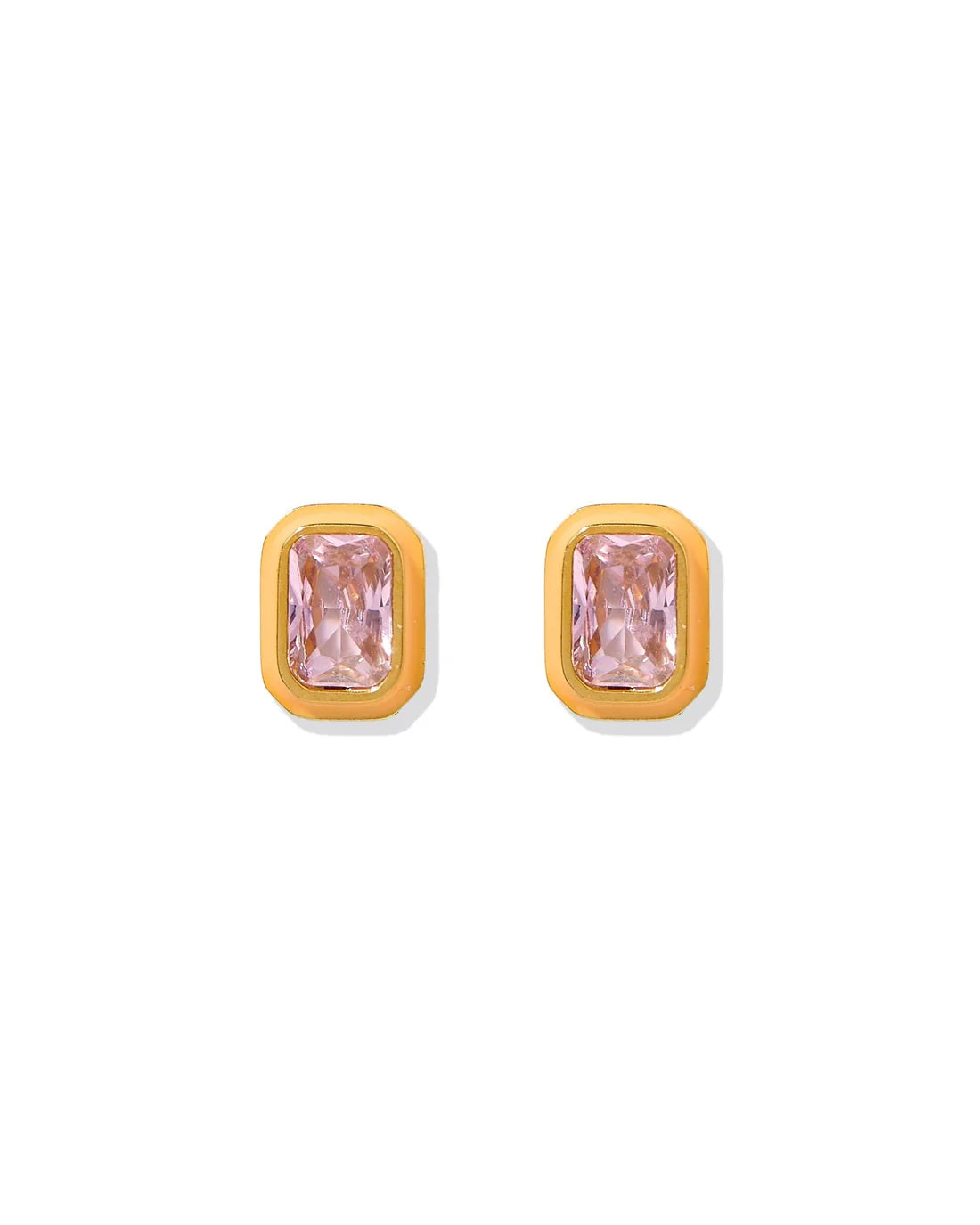 Screwback Stud | Whitney | Orange Sherbet Crystal