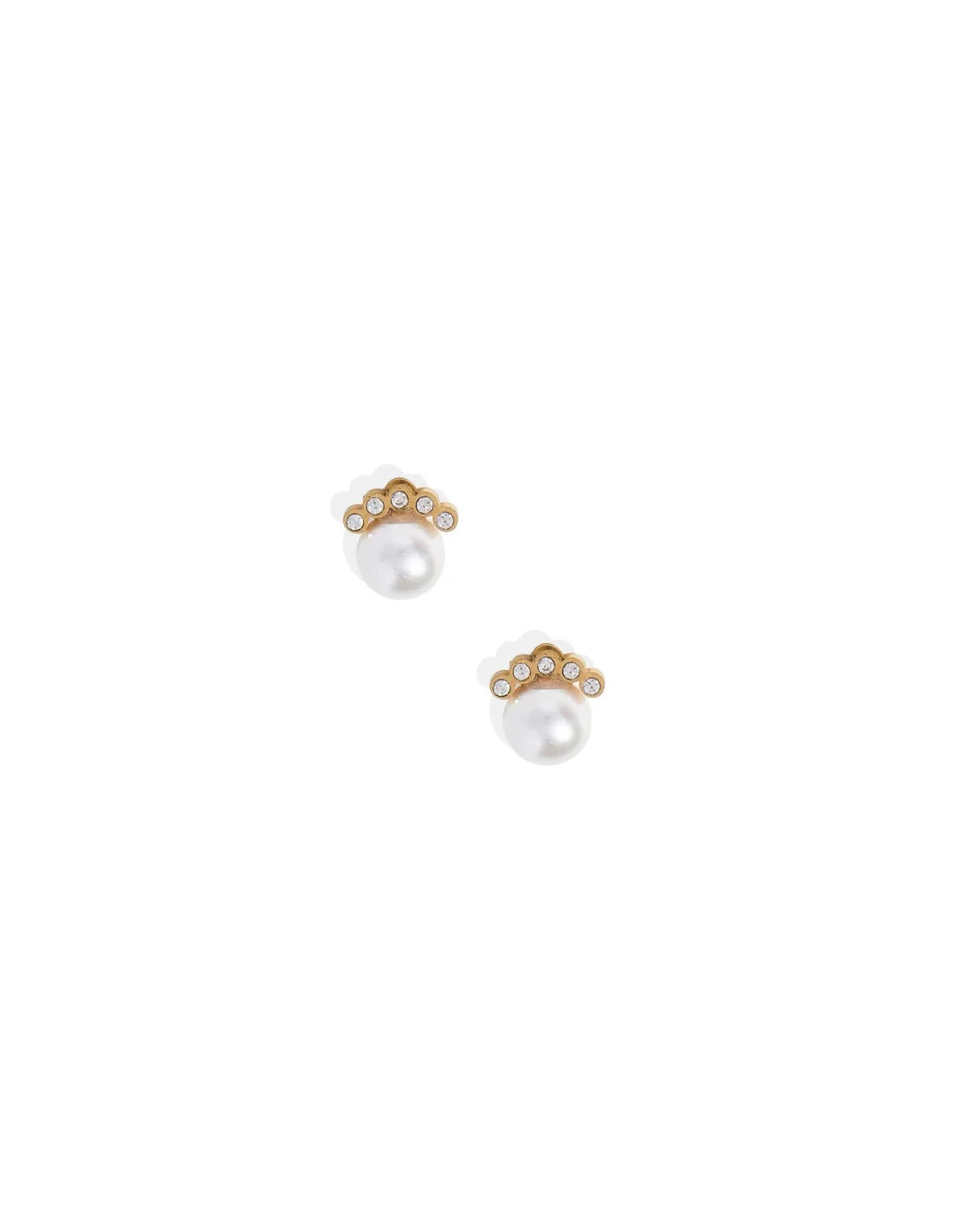 Screwback Stud | Winnie | Gold Pearl