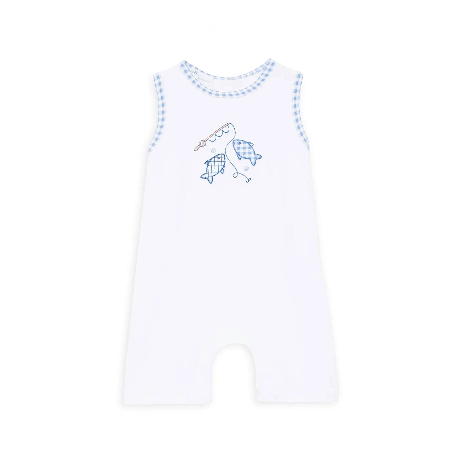 Gone Fishing Applique Short Playsuit