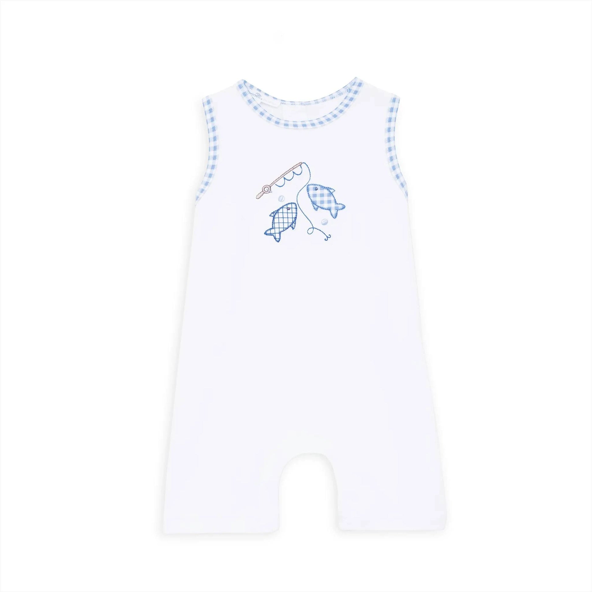 Gone Fishing Applique Short Playsuit