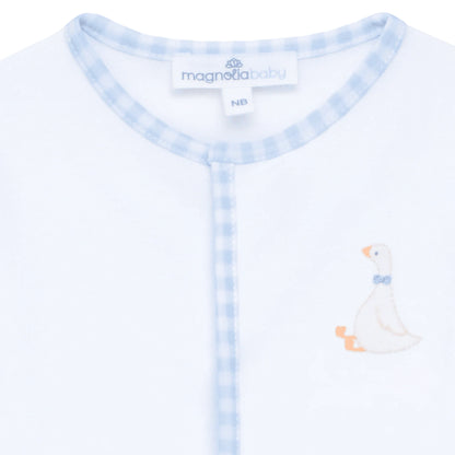 Silly Goose Footie - Blue