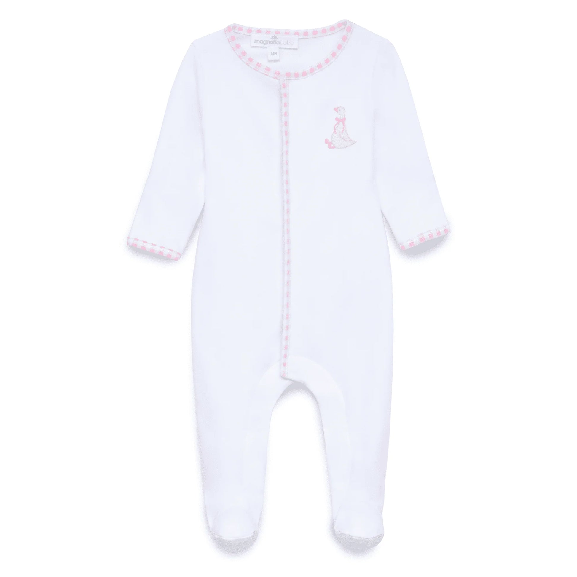 Silly Goose Footie I Pink