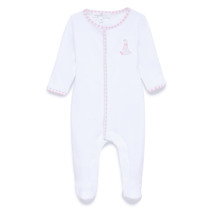 Silly Goose Footie I Pink