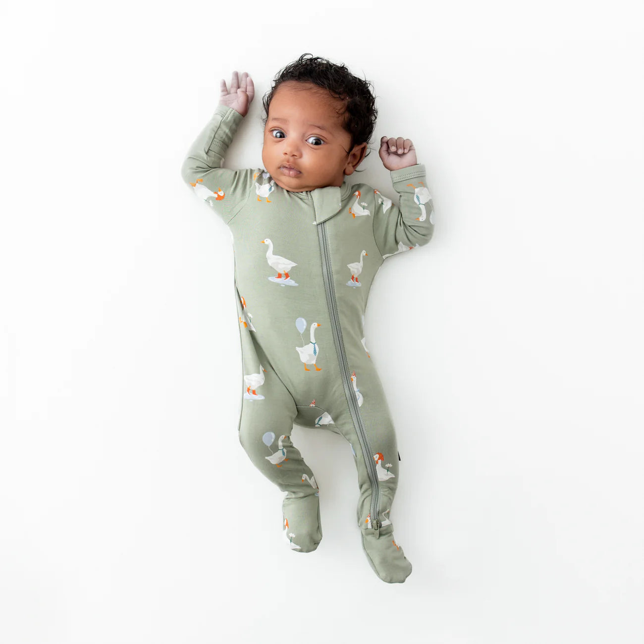 Kyte Baby Zippered Bamboo Footie | Silly Goose