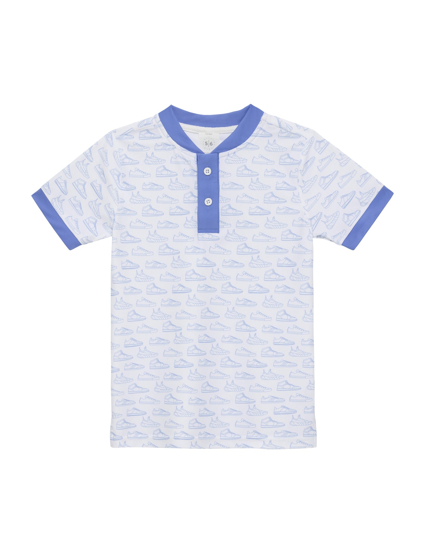 sneaker print blade shirt