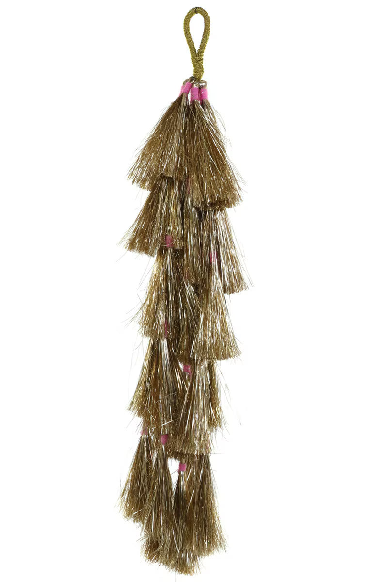 Stacked Tinsel Tassels