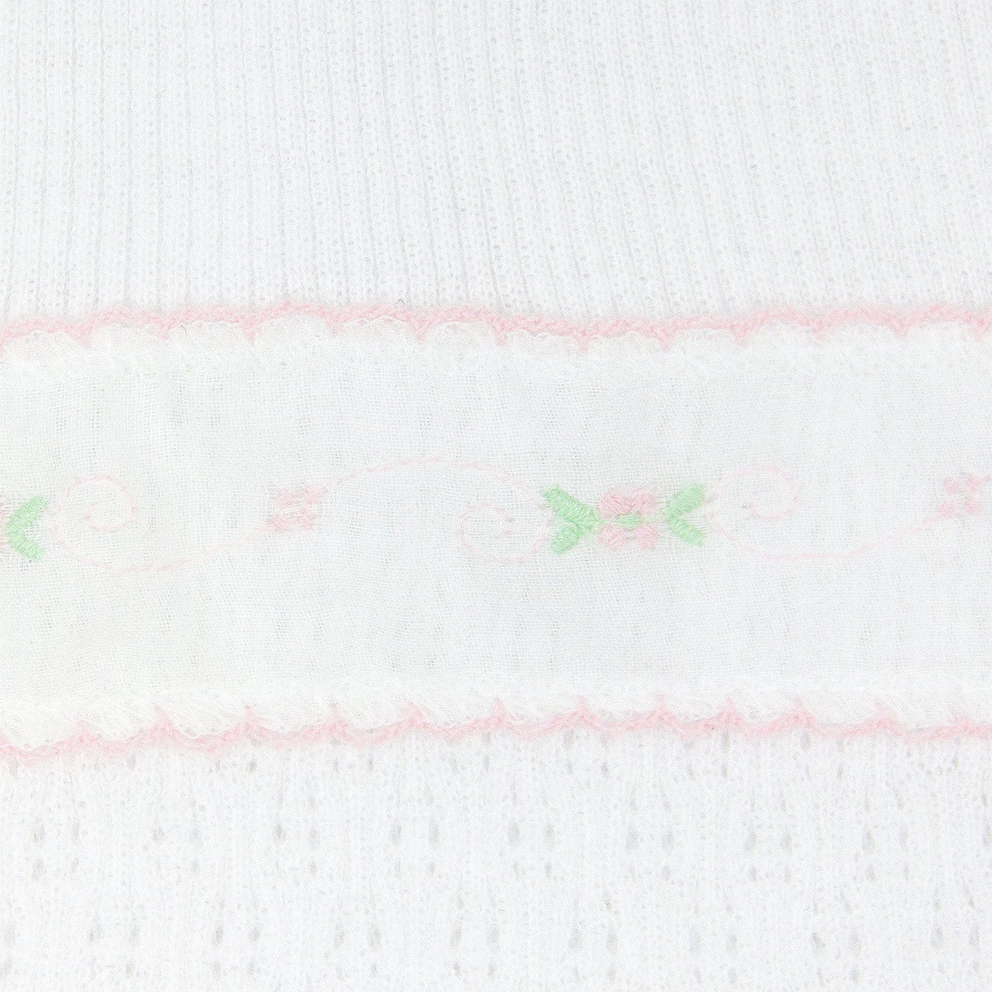 Paty Knit Converter w Swiss Floral Trim | Pink