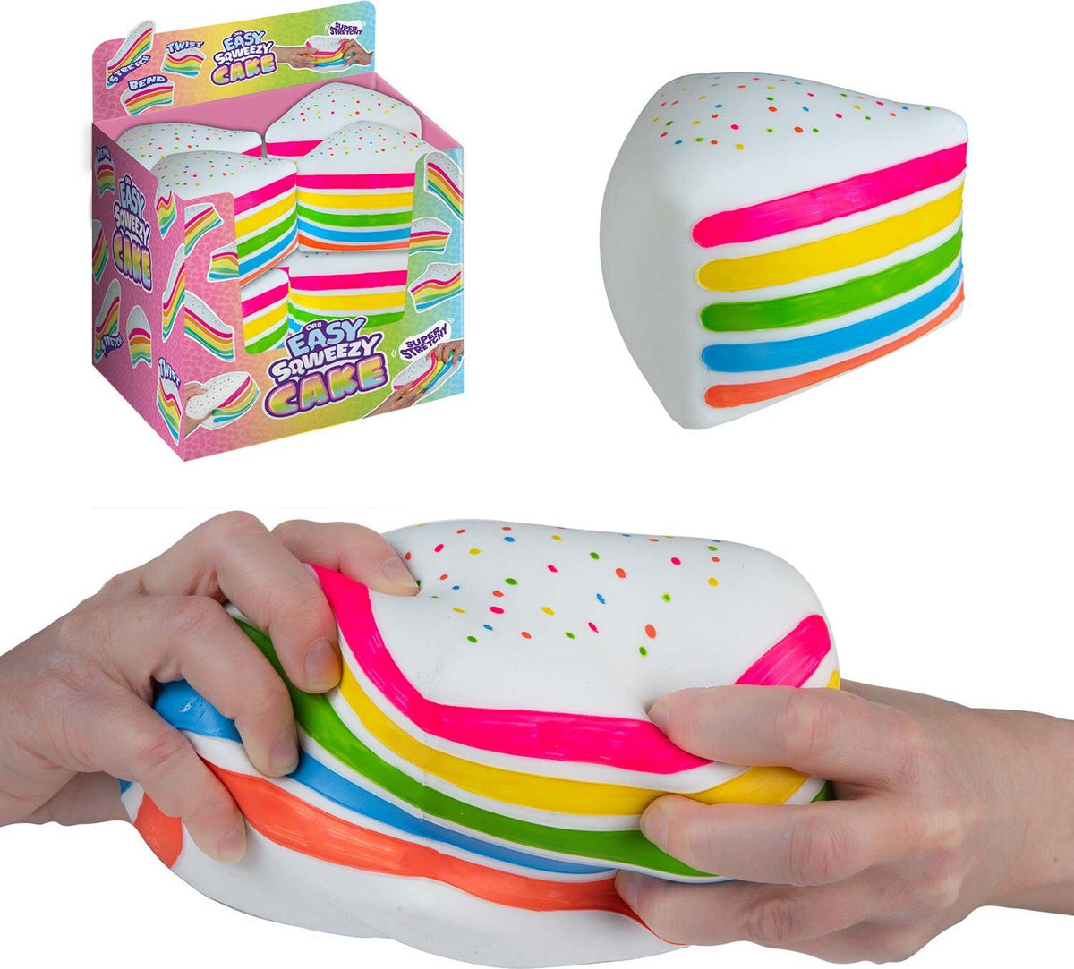 Easy Sqweezy Rainbow Cake