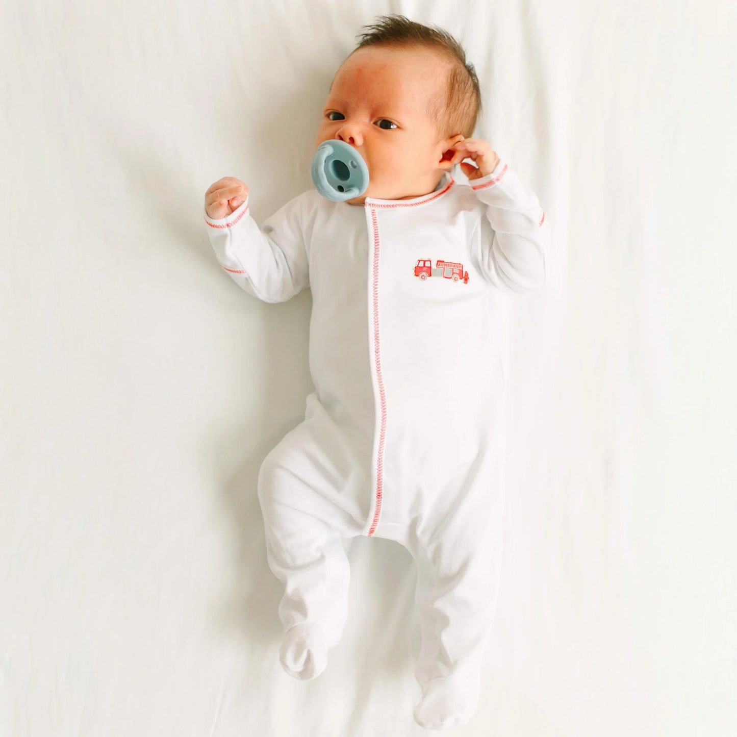 To the Rescue Embroidered Footie