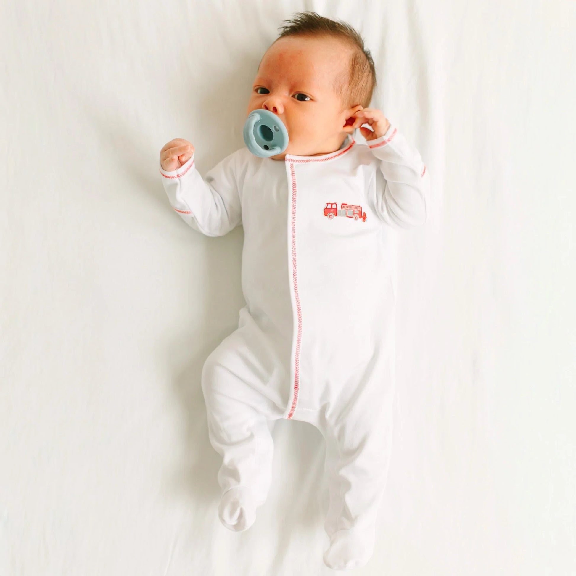 To the Rescue Embroidered Footie