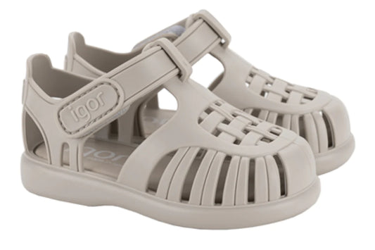 Tobby Solid Jelly Sandal | Stone